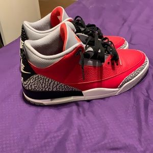 Red Jordan 3s
